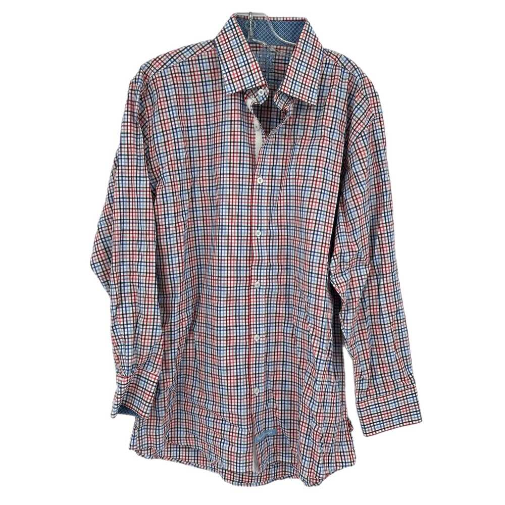 English Laundry Red/Blue Plaid Button-Up Shirt | Men’s Size 32